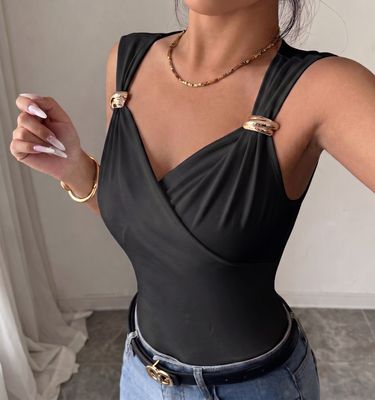The Verona Draped V-Neck