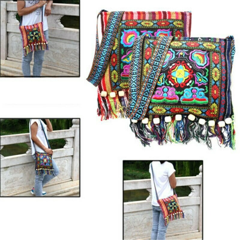 Ethnic Shoulder Hippie Crossbody Bag