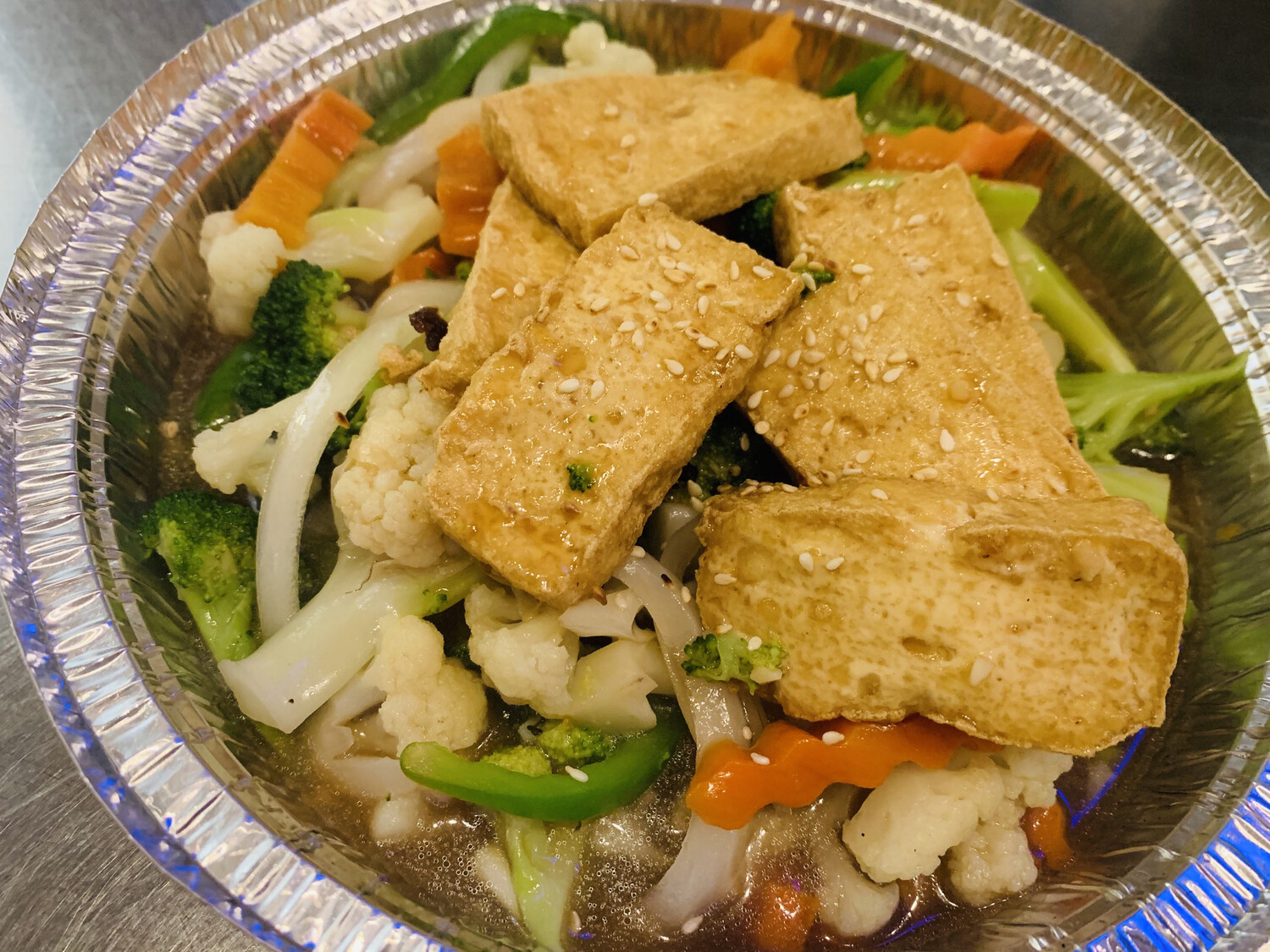 44. légumes assortis et tofu sauté