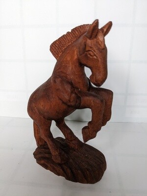 Horse, Carved Wooden Statue