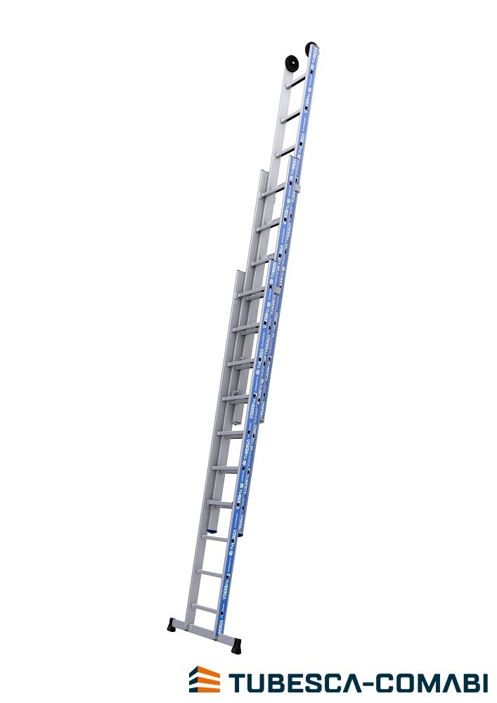 TUBESCA PLATINIUM 3 SECTION PUSH-UP LADDER 4.15M