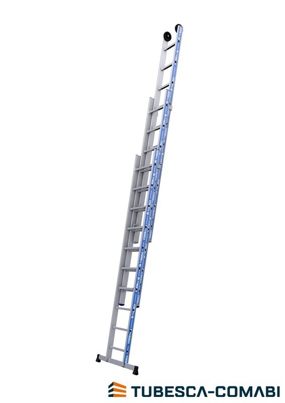 TUBESCA PLATINIUM 3 SECTION PUSH-UP LADDER 3.03M