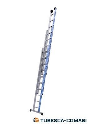 TUBESCA PLATINIUM 3 SECTION PUSH-UP LADDER 3.59M