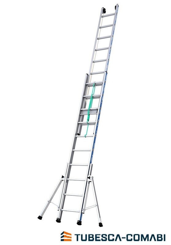 TUBESCA PLATINIUM 2 SECTION ROPE OPERATED LADDER 2.97M
