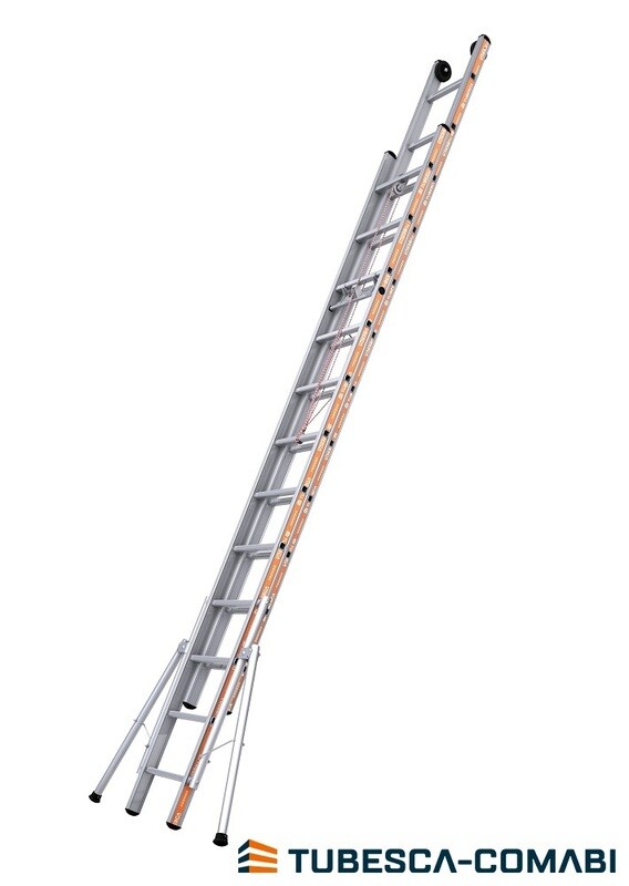 TUBESCA PRONOR 2 SECTION ROPE OPERATED LADDER 3.52M