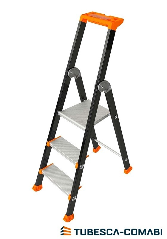TUBESCA KOLOS PLATFORM STEPLADDER 3 TREAD