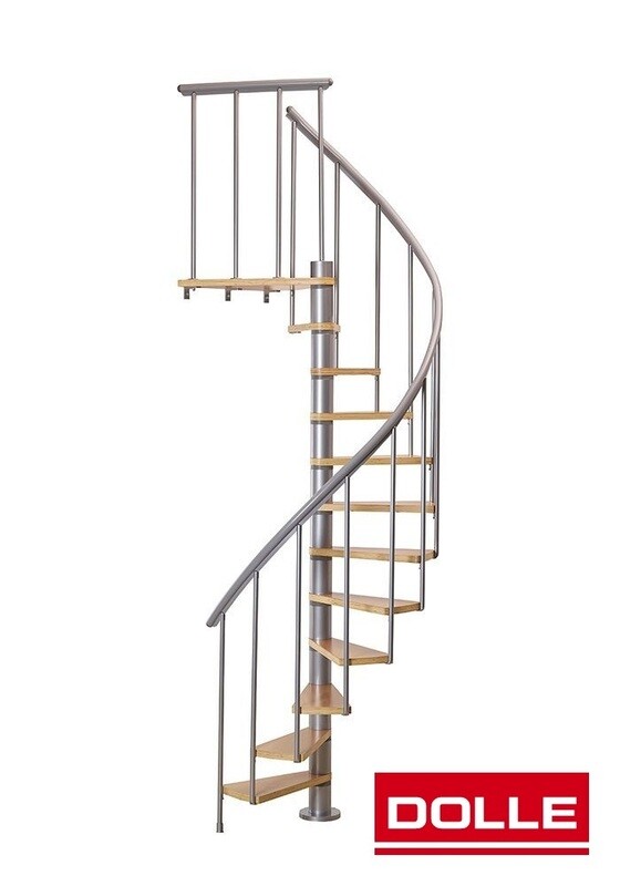 DOLLE CALGARY SPIRAL STAIRCASE LIGHT GREY 120CM