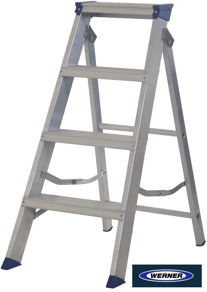 WERNER MASTERTRADE™ SWINGBACK STEPLADDER 4 TREAD