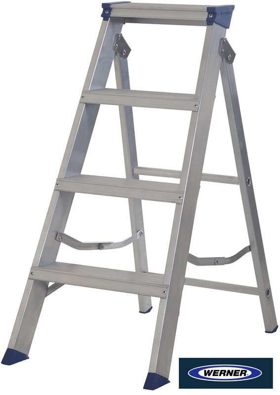 WERNER MASTERTRADE™ SWINGBACK STEPLADDER 4 TREAD