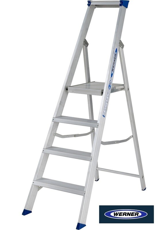WERNER MASTERTRADE™ PLATFORM STEPLADDER 4 TREAD