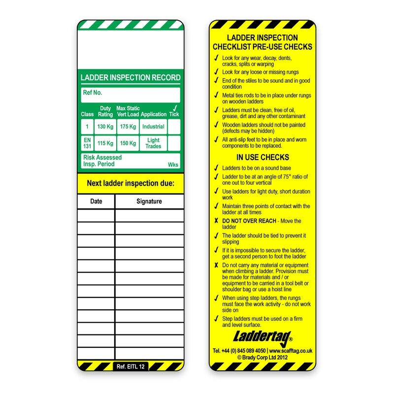 LADDER TAG INSERTS (10)