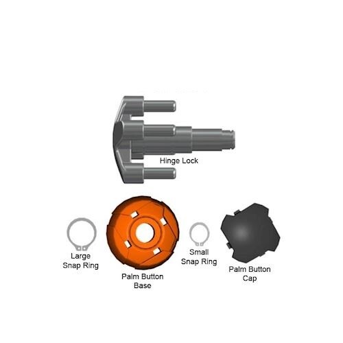 LITTLE GIANT VELOCITY HINGE LOCK REPLACEMENT KIT (2-PIECE PALM BUTTON)