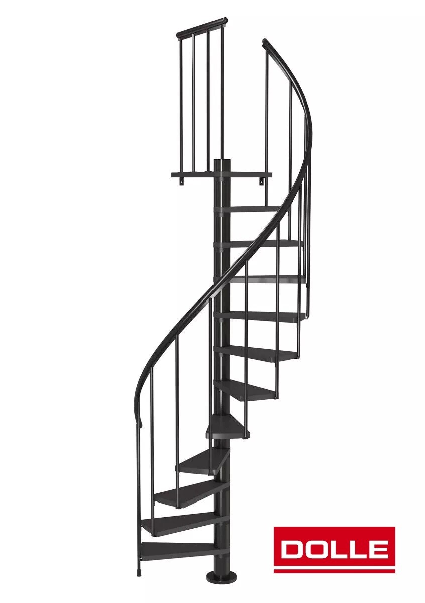 DOLLE CALGARY SPIRAL STAIRCASE ANTHRACITE 120CM