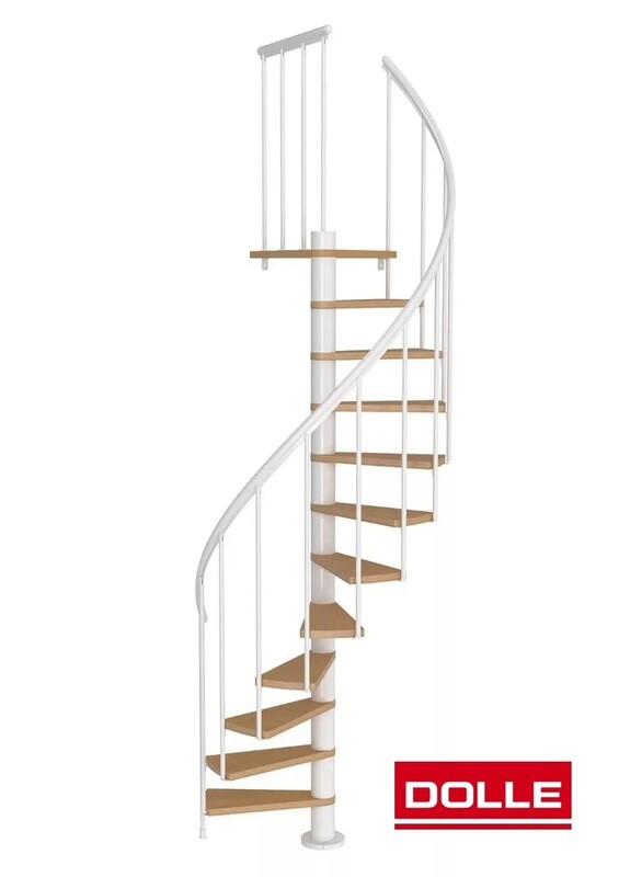DOLLE CALGARY SPIRAL STAIRCASE WHITE 120CM