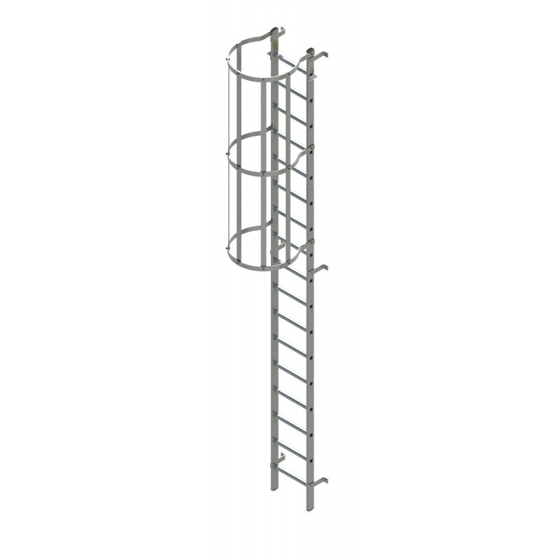 HYMER FIXED LADDERS 3.64M - ROOF HATCH ACCESS WITH HOOPS