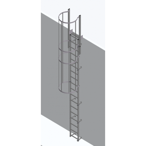 HYMER FIXED LADDERS 2.8M - ROOF ACCESS WITH HOOPS