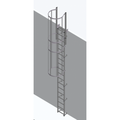HYMER FIXED LADDERS 3.64M - ROOF ACCESS WITH HOOPS