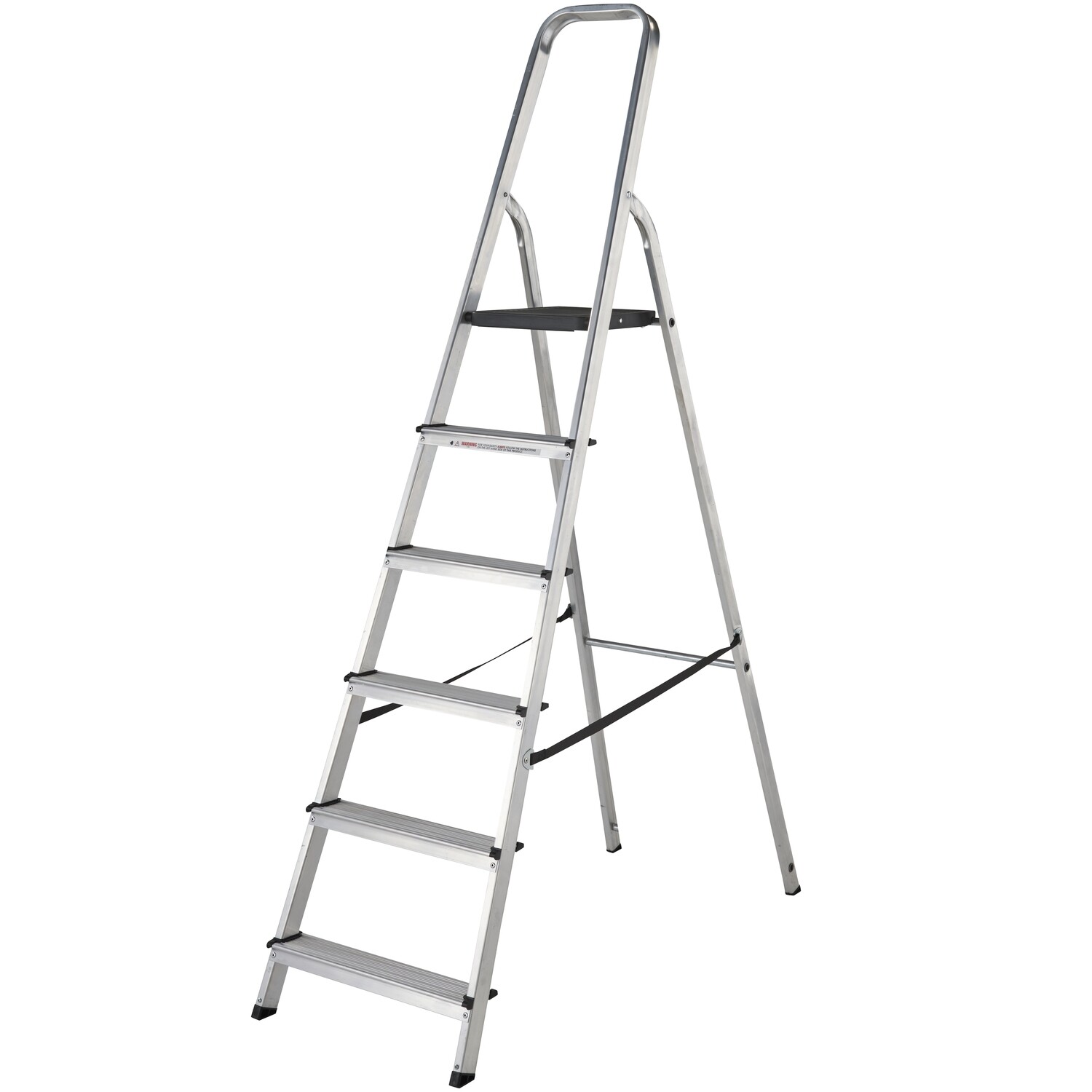 WERNER STEPLADDER 6 TREAD HIGH HANDRAIL