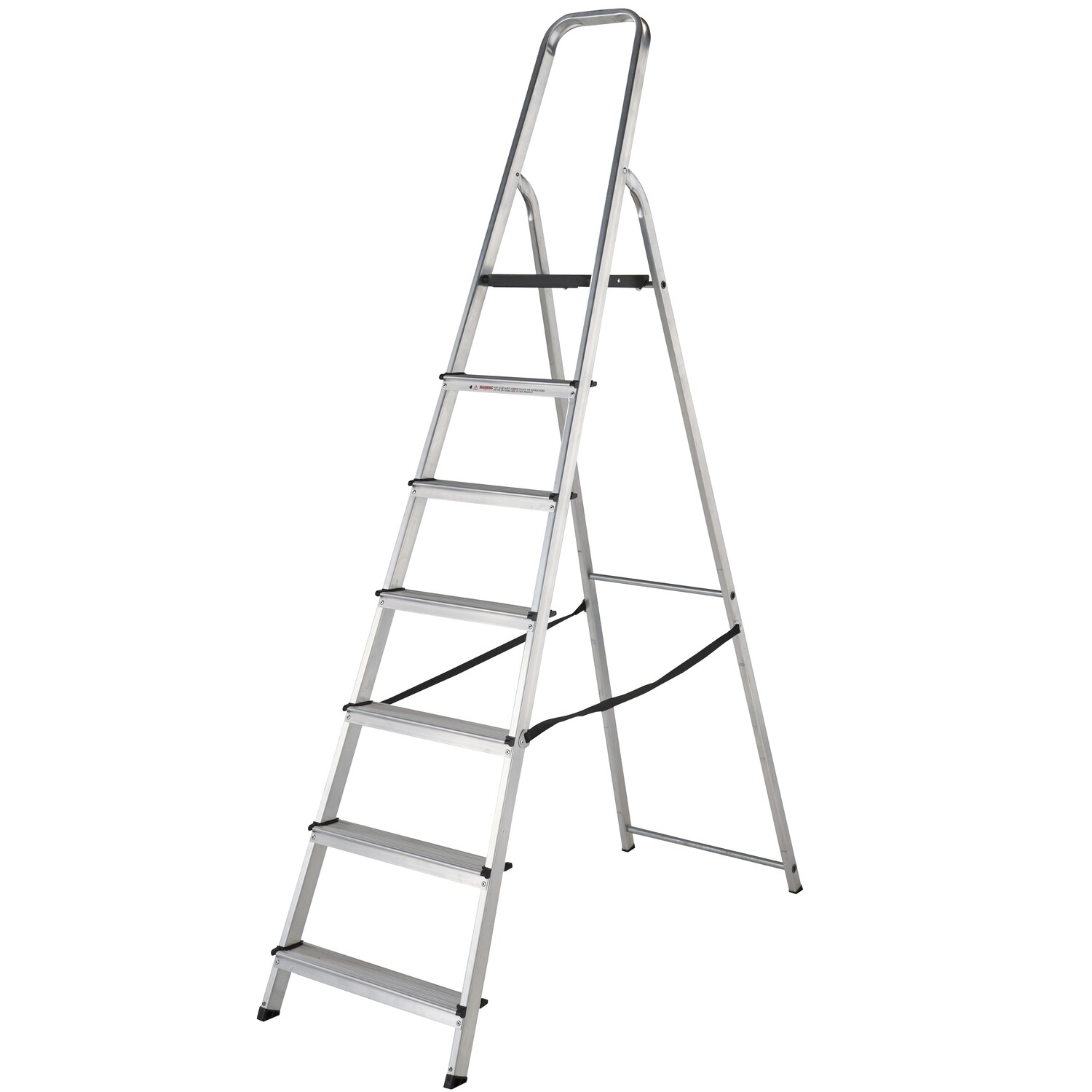 WERNER STEPLADDER 7 TREAD HIGH HANDRAIL