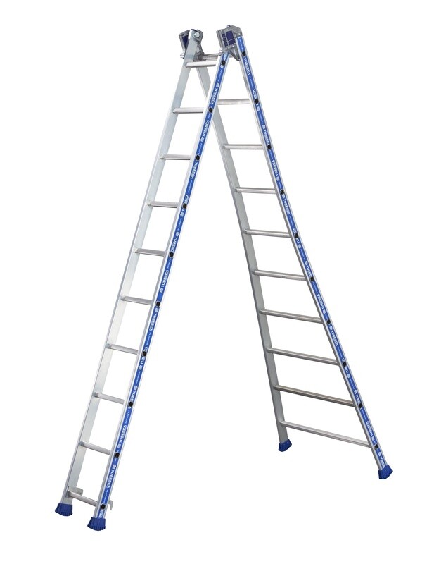 TUBESCA PLATINIUM 2 SECTION COMBINATION LADDER 2.92M