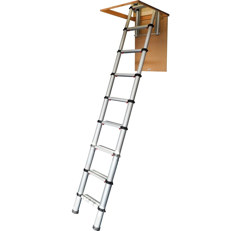 WERNER TELESCOPIC ATTIC LADDER 2.9M