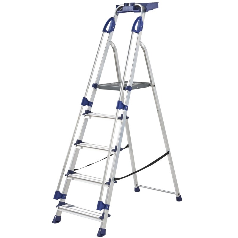 WERNER WORKSTATION PLATFORM STEPLADDER 5 TREAD