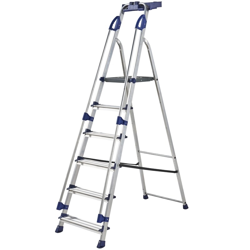 WERNER WORKSTATION PLATFORM STEPLADDER 6 TREAD