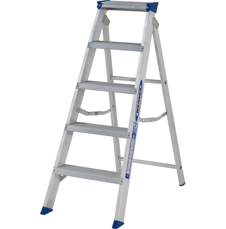 WERNER MASTERTRADE™ SWINGBACK STEPLADDER 5 TREAD