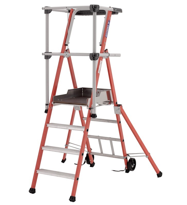 TUBESCA SHERPAFIBRE PODIUM STEPLADDER 4 TREAD