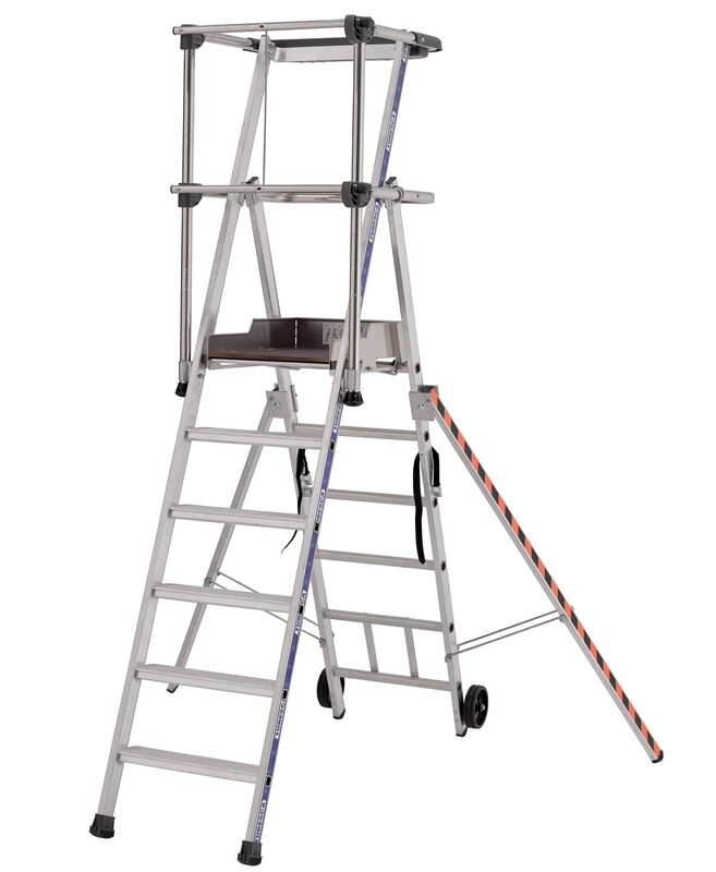 TUBESCA SHERPAMATIC PODIUM STEPLADDER 6 TREAD