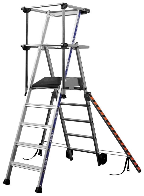 TUBESCA SHERPAMATIC PODIUM STEPLADDER 5 TREAD