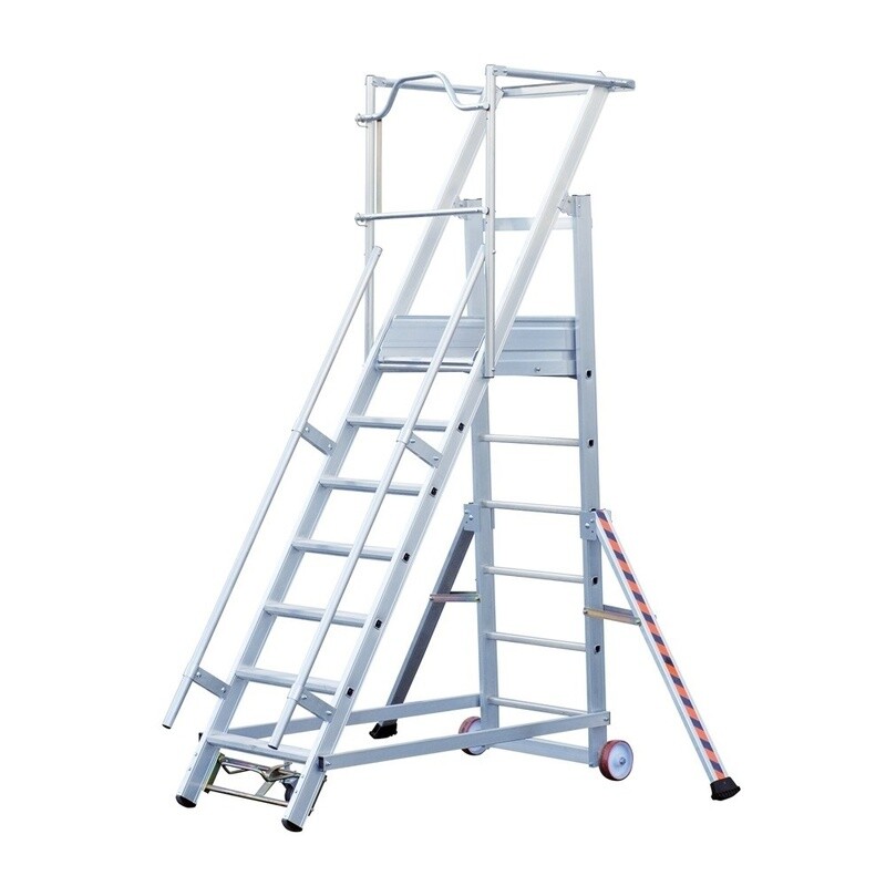 TUBESCA MOBILE WAREHOUSE SAFETY STEPLADDER 7 TREAD