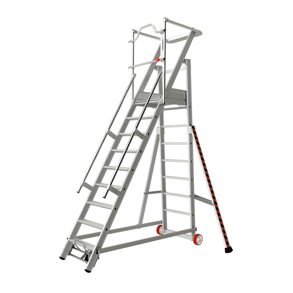 TUBESCA MOBILE WAREHOUSE SAFETY STEPLADDER 9 TREAD