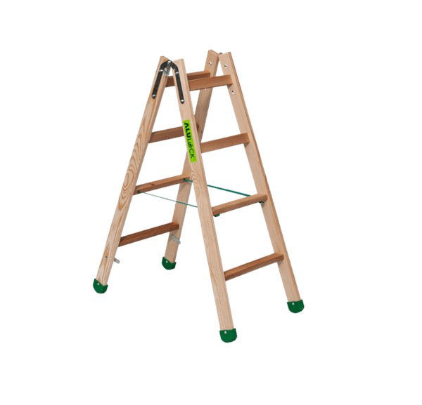 ALULOCK WOODEN RUNG LADDER DOUBLE SIDED 2 X 4