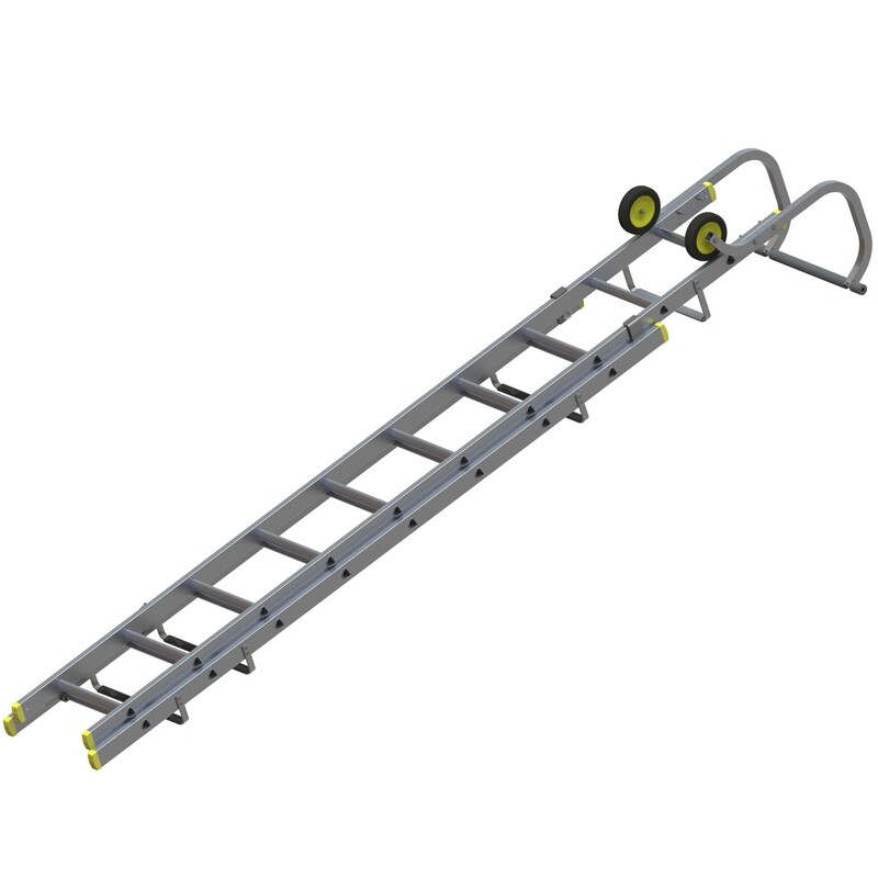 WERNER DOUBLE SECTION ROOF LADDER 3.21M