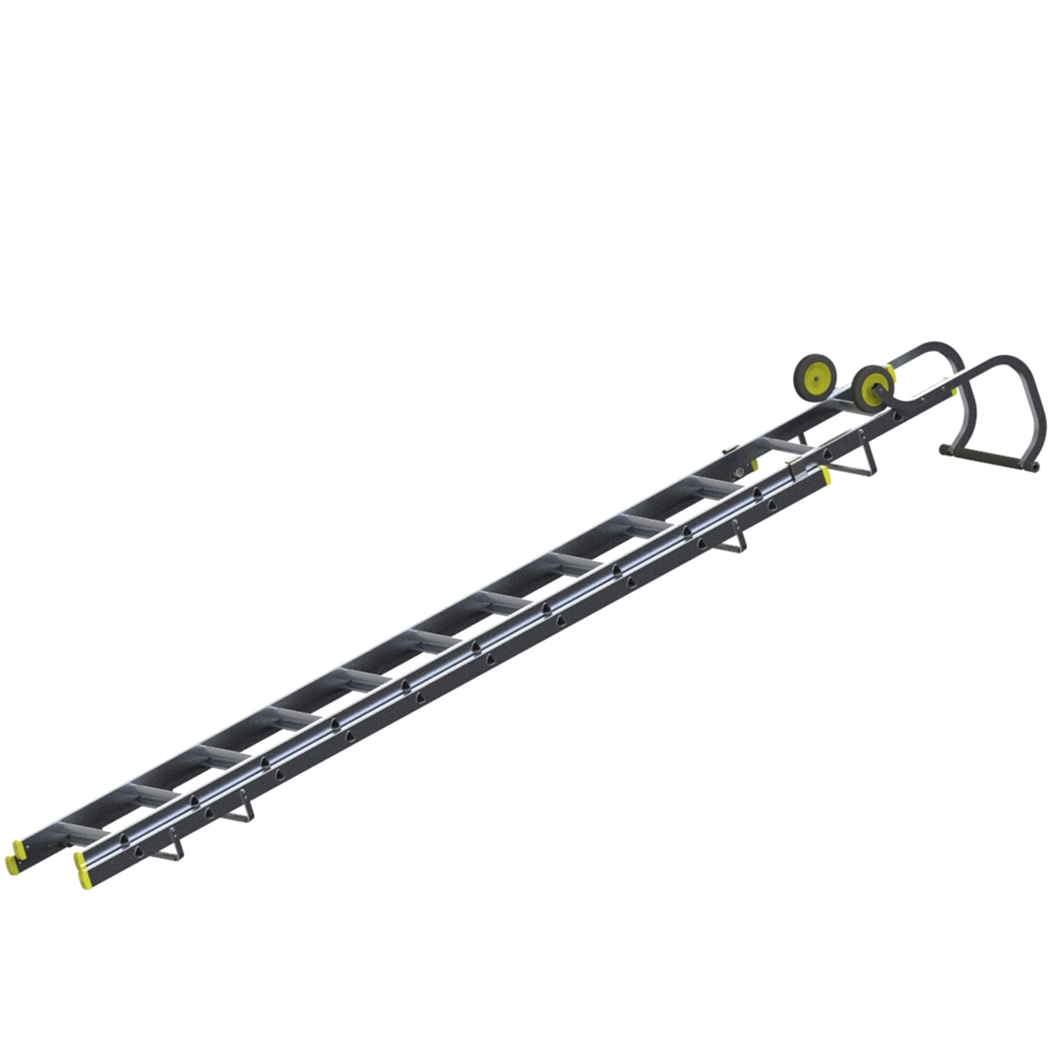 WERNER DOUBLE SECTION ROOF LADDER 3.77M