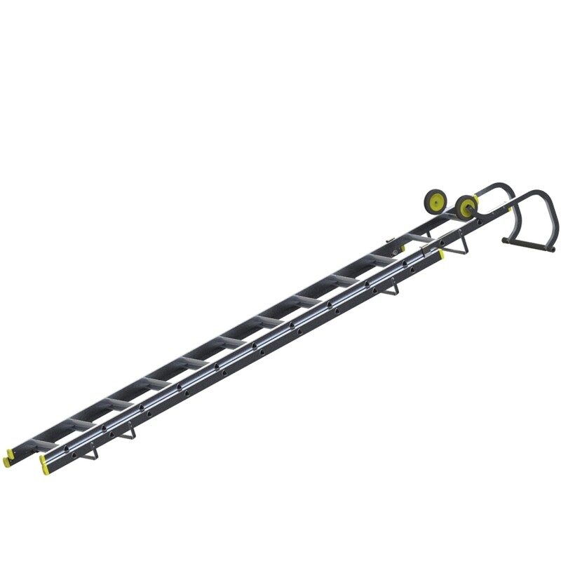WERNER DOUBLE SECTION ROOF LADDER 3.77M