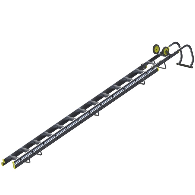 WERNER DOUBLE SECTION ROOF LADDER 4.33M