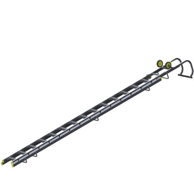 WERNER DOUBLE SECTION ROOF LADDER 4.89M