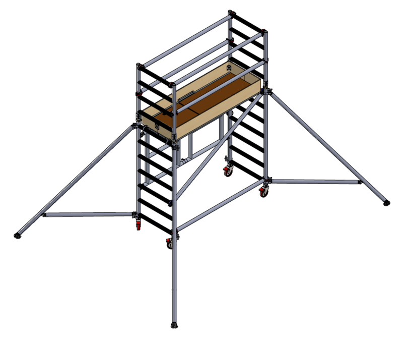UTS 700 FOLD OUT ACCESS TOWER 1.8M PLATFORM HEIGHT