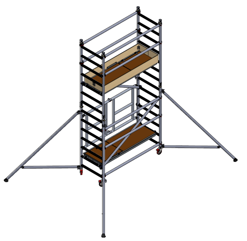 UTS 700 FOLD OUT ACCESS TOWER 2.5M PLATFORM HEIGHT