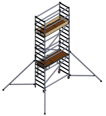 UTS 700 FOLD OUT ACCESS TOWER 3.5M PLATFORM HEIGHT