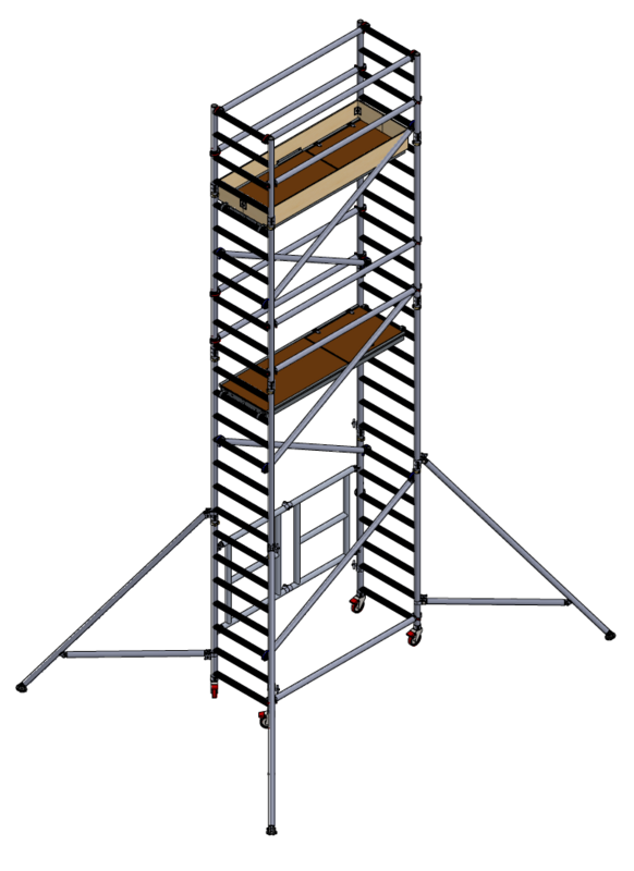 UTS 700 FOLD OUT ACCESS TOWER 5.3M PLATFORM HEIGHT