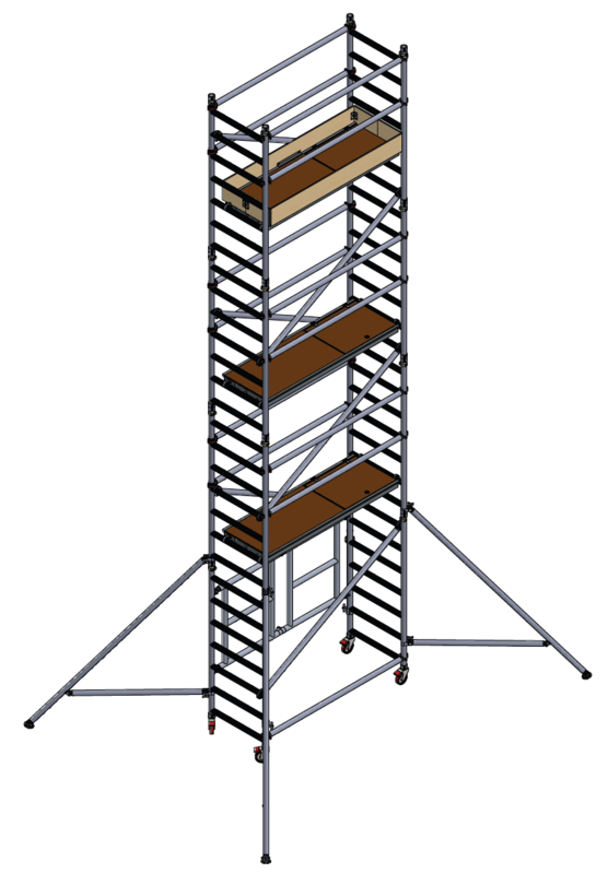 UTS 700 FOLD OUT ACCESS TOWER 6.05M PLATFORM HEIGHT