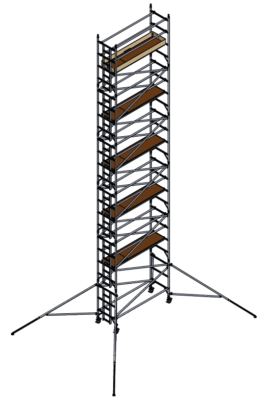 UTS 500 INDUSTRIAL 3T 0.85M (W) X 2.5M (L) 10.7M PLATFORM HEIGHT (Includes 4 Free BoSS Bumpers Worth €80.00)