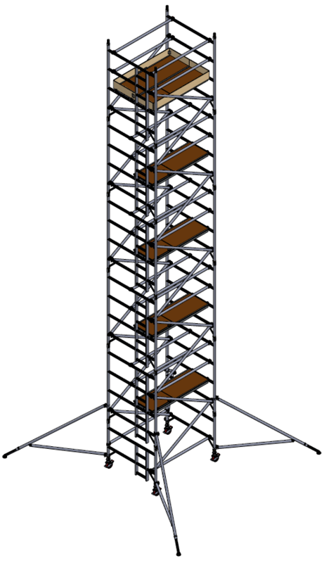 UTS 500 LADDERSPAN 3T 1.45M (W) X 1.8M (L) 10.2M PLATFORM HEIGHT