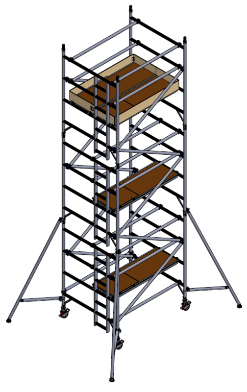 UTS 500 LADDERSPAN 3T 1.45M (W) X 1.8M (L) 5.2M PLATFORM HEIGHT