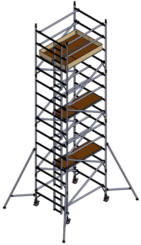 UTS 500 LADDERSPAN 3T 1.45M (W) X 1.8M (L) 6.2M PLATFORM HEIGHT
