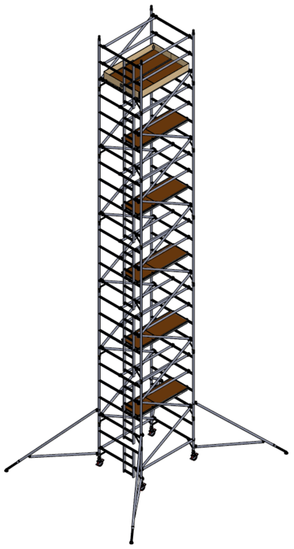 UTS 500 LADDERSPAN 3T 1.45M (W) X 1.8M (L) 11.7M PLATFORM HEIGHT