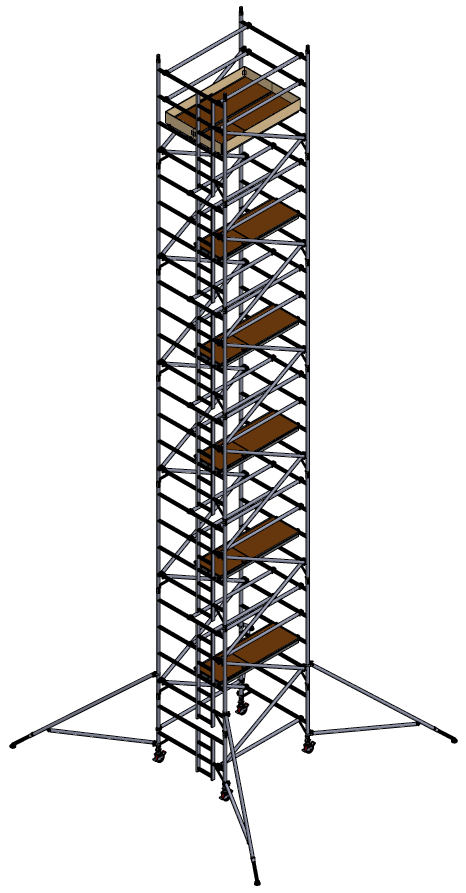 UTS 500 LADDERSPAN 3T 1.45M (W) X 1.8M (L) 12.2M PLATFORM HEIGHT